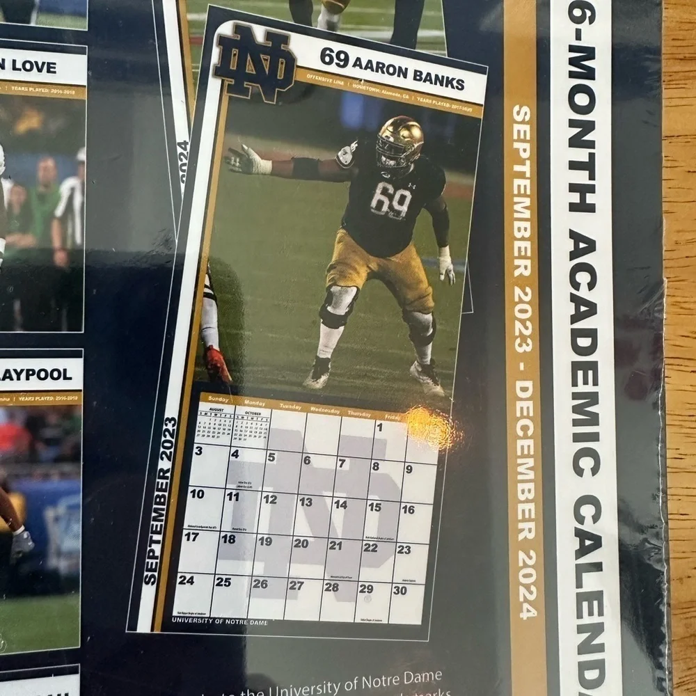 New Notre Dame Fighting Irish Football 12x12 Wall Calendar 2023/2024 by Turner